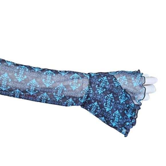 whimsigoth vintage mesh button-down - Picture 4 of 7